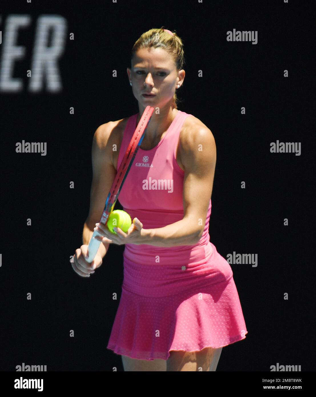 Melbourne, Australia. 21st Jan, 2023. Australian Open 2023 Melbourne Park Day 6 21/01/2023 Camilia Giorgi (ITA) third round match Credit: Roger Parker/Alamy Live News Stock Photo