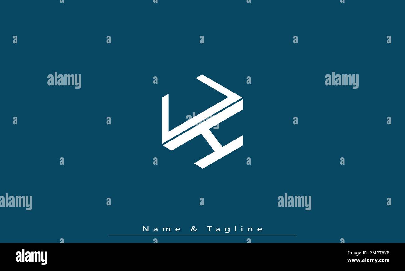 Alphabet letters Initials Monogram logo UH , HU Stock Vector