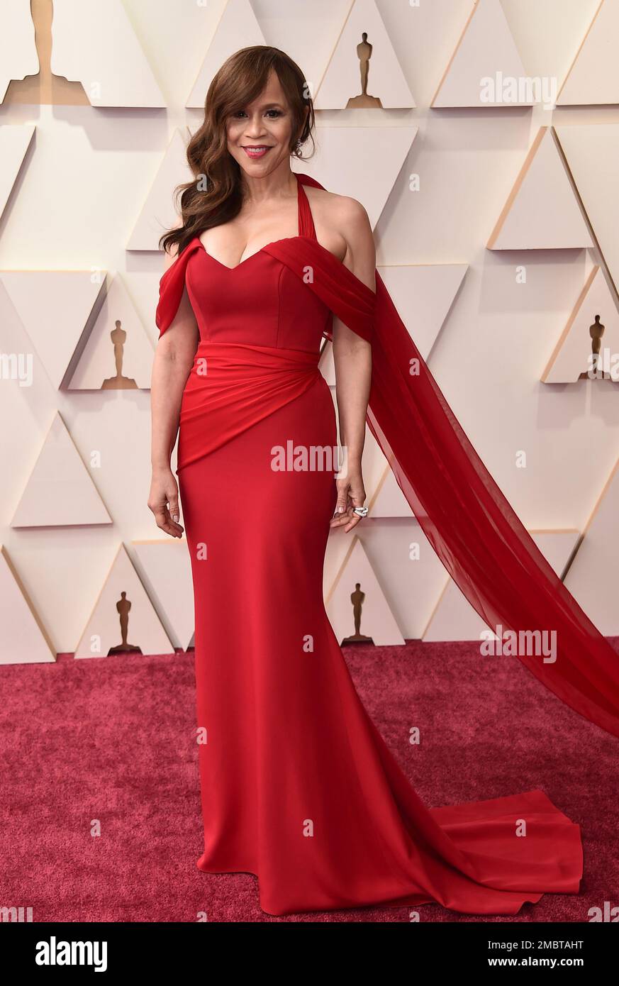 Rosie Perez arrives at the Oscars on Sunday, March 27, 2022, at the ...