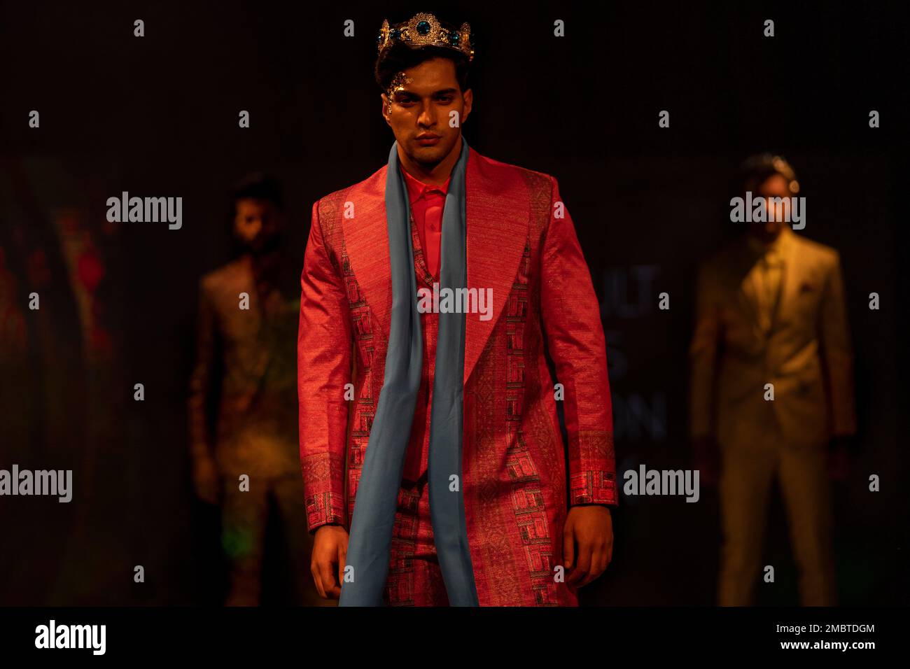 Models present creations by designer Yatin Gandhi during India Cult Men's  Fashion Week in Srinagar, Indian controlled Kashmir, Saturday, March 26,  2022. The fashion week was organized to promotes Kashmiri model's and, image size:1300x956