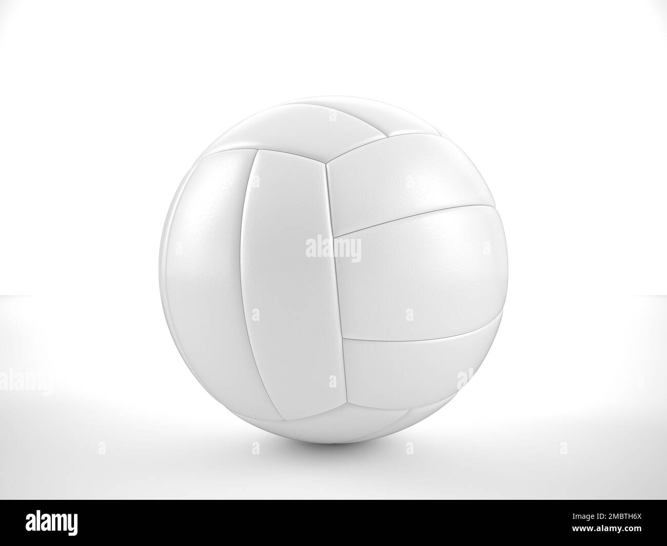 Volleyball ball on a white background. 3d illustration Stock Photo - Alamy