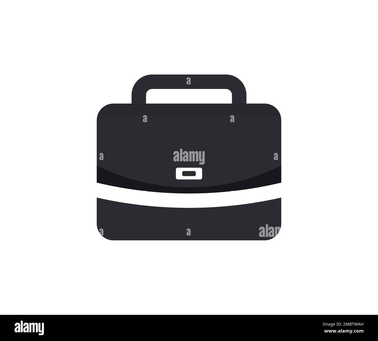 Briefcase, work briefcase flat icon logo design. Business concept