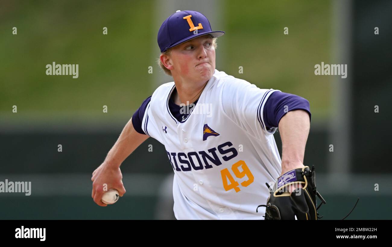 player Kaleb Kantola competes during an NCAA baseball game