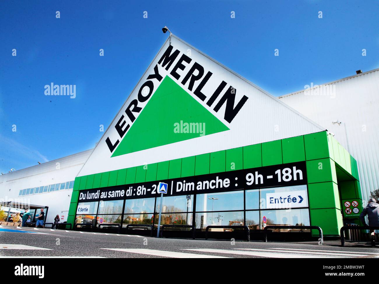 A Home improvement giant Leroy Merlin shop is photographed in Bayonne,  southwestern France, Thursday, March 24, 2022. In his address to France's  parliament, Ukrainian President Volodymyr Zelenskyy name-checked some  French companies as