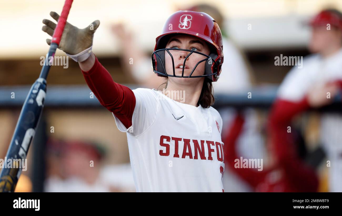 Stanfords Sydney Steele during an NCAA college softball game on Sunday,  March 20, 2022 in Columbia, Mo. (AP PhotoColin E. Braley Stock Photo -  Alamy