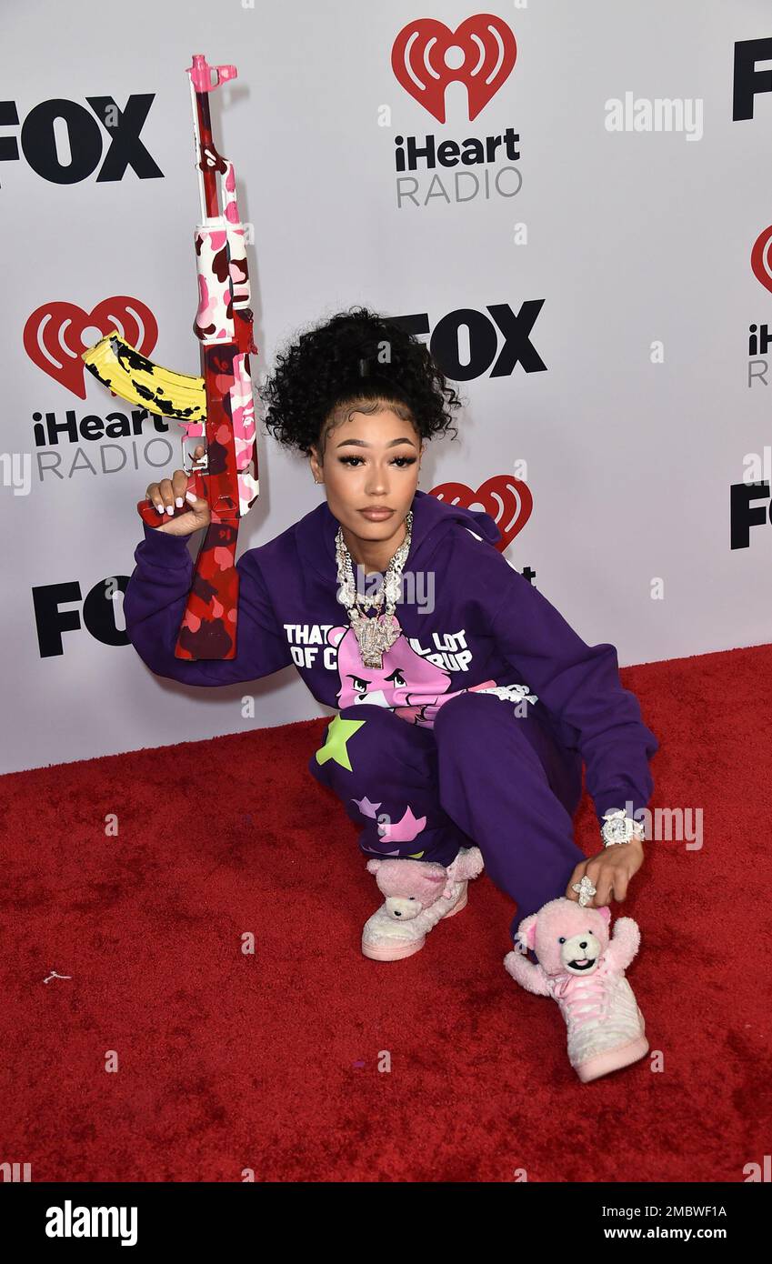 Coi Leray arrives at the iHeartRadio Music Awards on Tuesday, March 22 ...