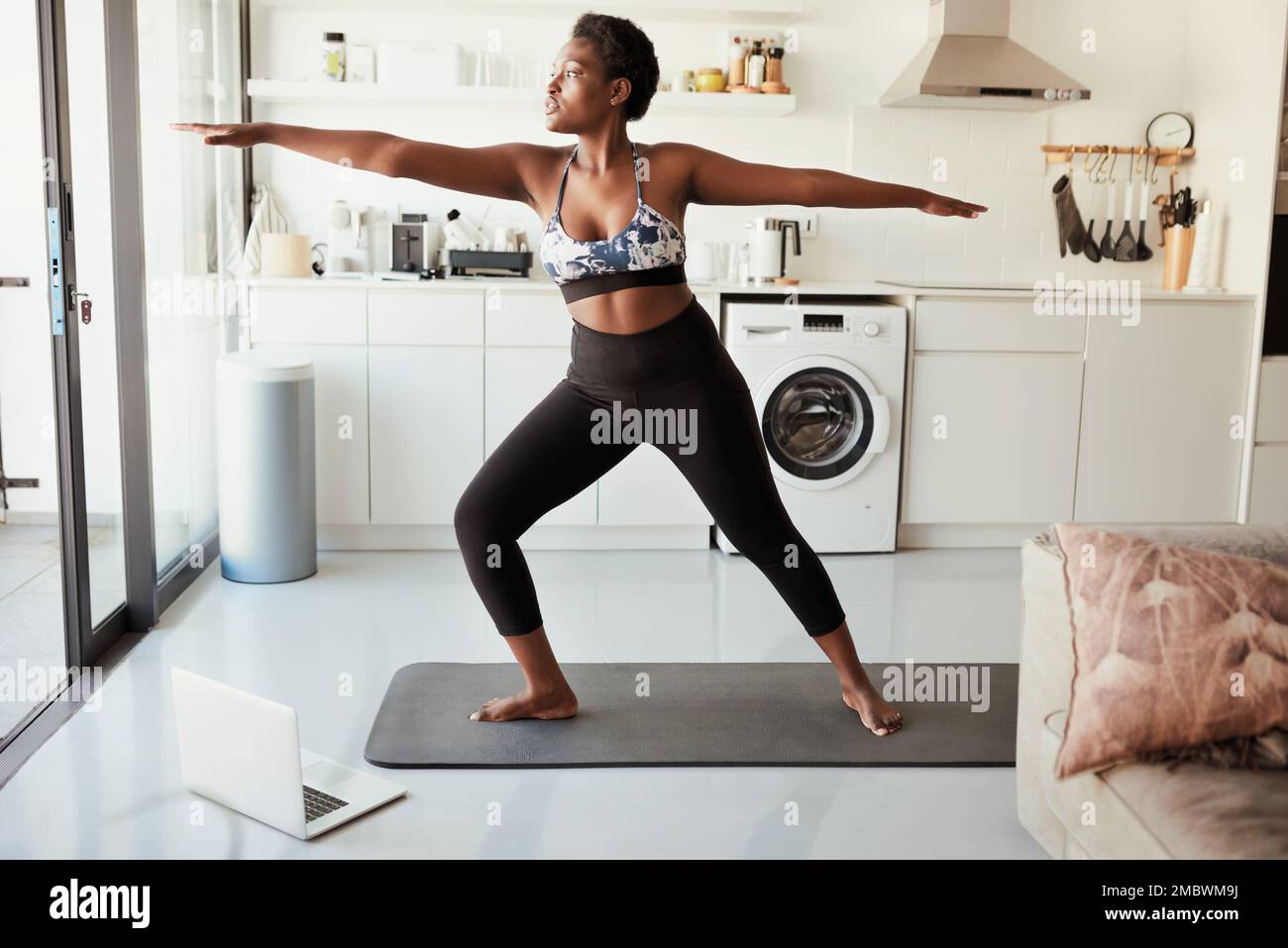 Regular Exercise Stock Image Preserve your health and wellbeing through regular exercise. a young ...