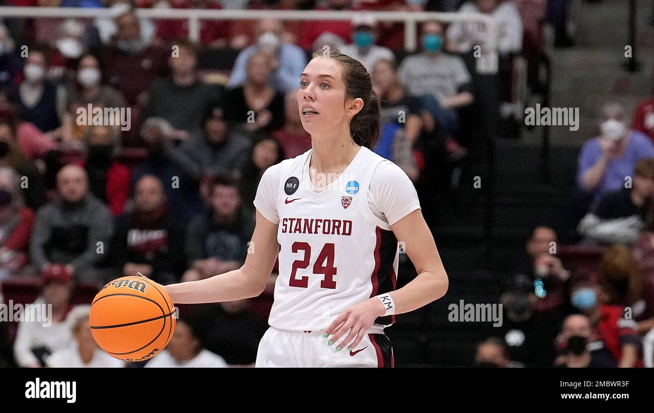Stanford guard Lacie Hull (24) during the second round game against