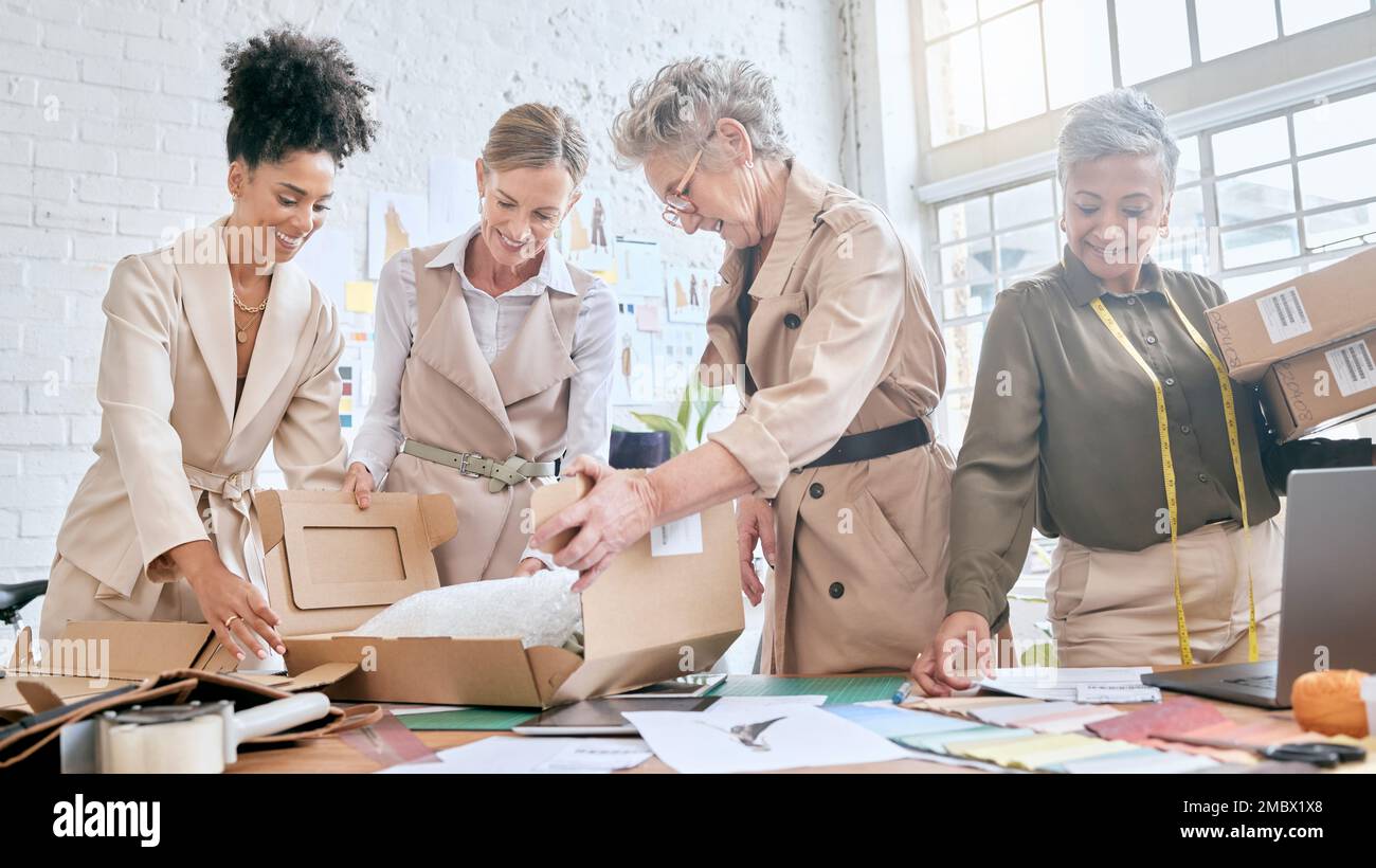 Collaboration, store delivery box or team packaging stock product for