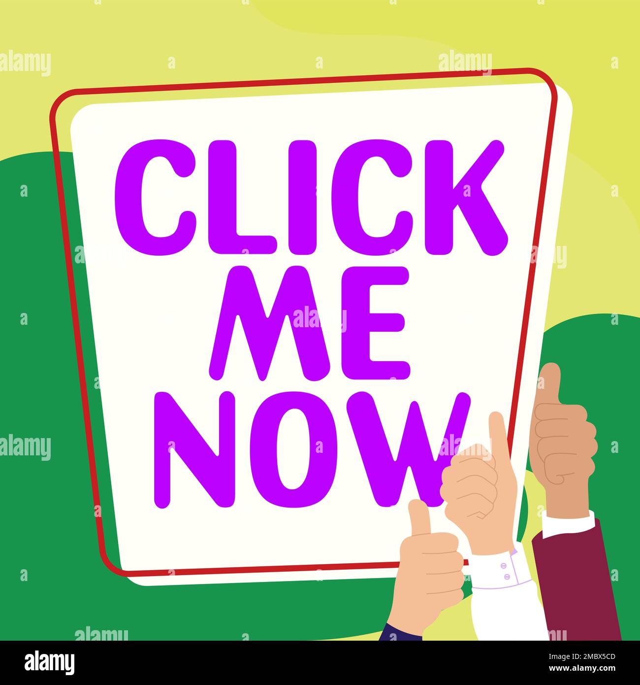 Conceptual display Click Me Now. Conceptual photo asking to press the ...
