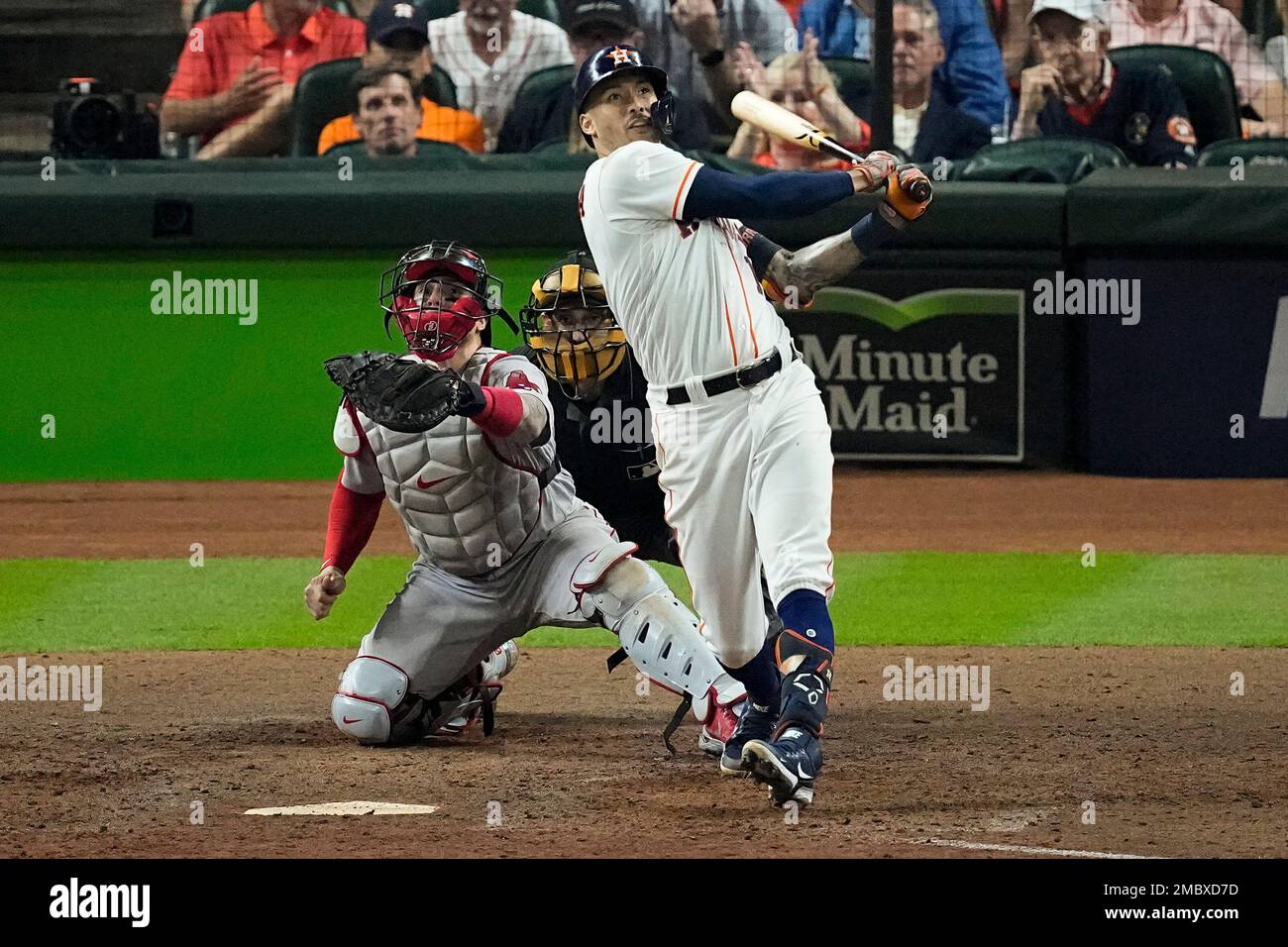 Houston Astros shortstop Carlos Correa (1) in the first inning during a  baseball game against the Arizona Diamondbacks, Monday, May 30, 2016, in  Phoenix. (AP Photo/Rick Scuteri Stock Photo - Alamy