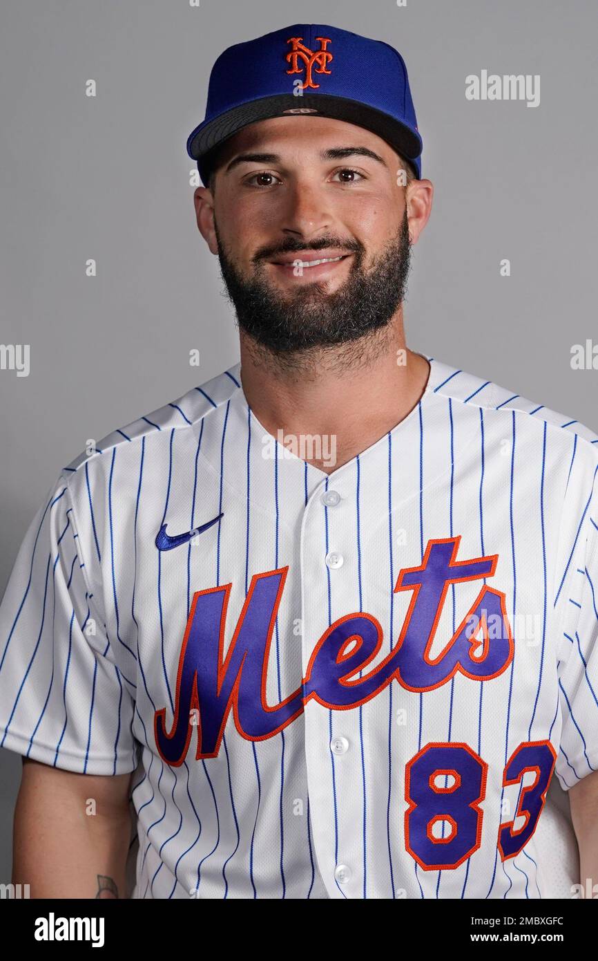 This is a 2022 photo of Nick Dini of the New York Mets baseball