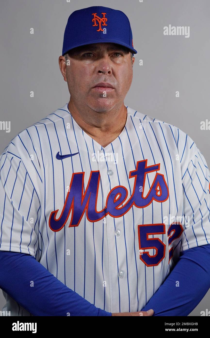 This is a 2022 photo of Craig Bjornson, bullpen coach of the New York Mets baseball team. This image reflects the New York Mets active roster Wednesday, March 16, 2022, in Port This is a 2022 photo of Craig Bjornson, bullpen coach of the New York Mets baseball team. This image reflects the New York Mets active roster Wednesday, March 16, 2022, in Port