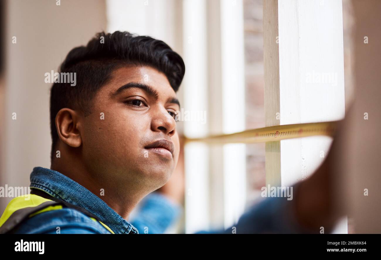 Precision and accuracy are important in construction. a engineer taking