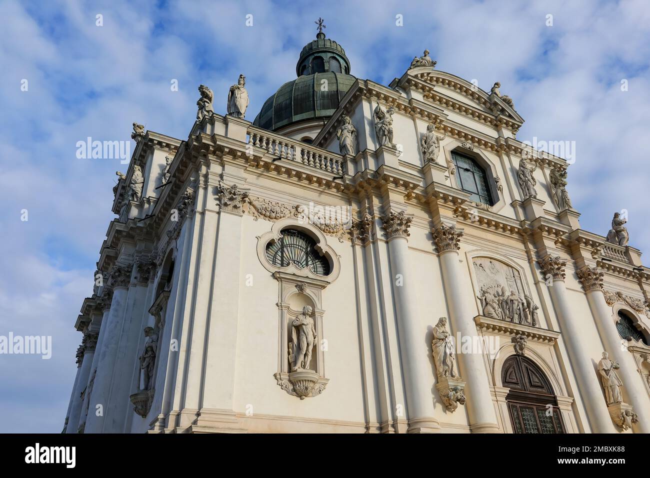 Ancient Basilica called MONTE BERICO in Vicenza City in Northern Italy ...