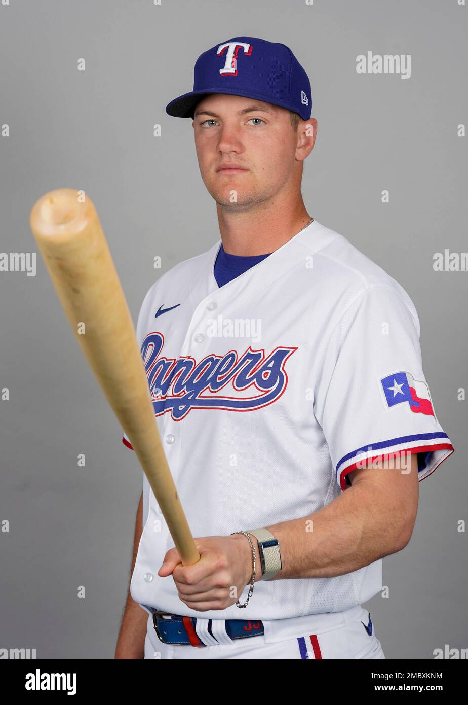 This is a 2022 photo of Josh Jung of the Texas Rangers' baseball team. (AP  Photo/Darryl Webb Stock Photo - Alamy