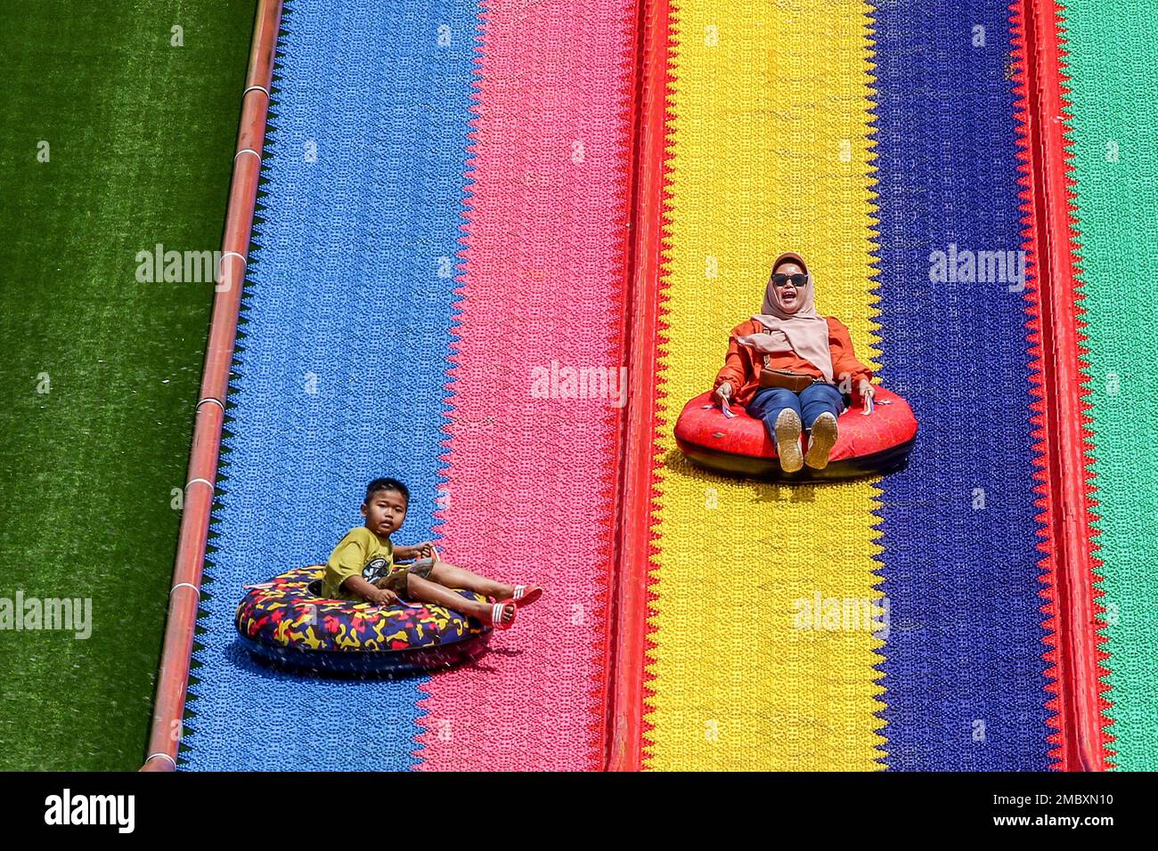 Bandung, Indonesia. 21st Jan, 2023. People are seen enjoying the ...