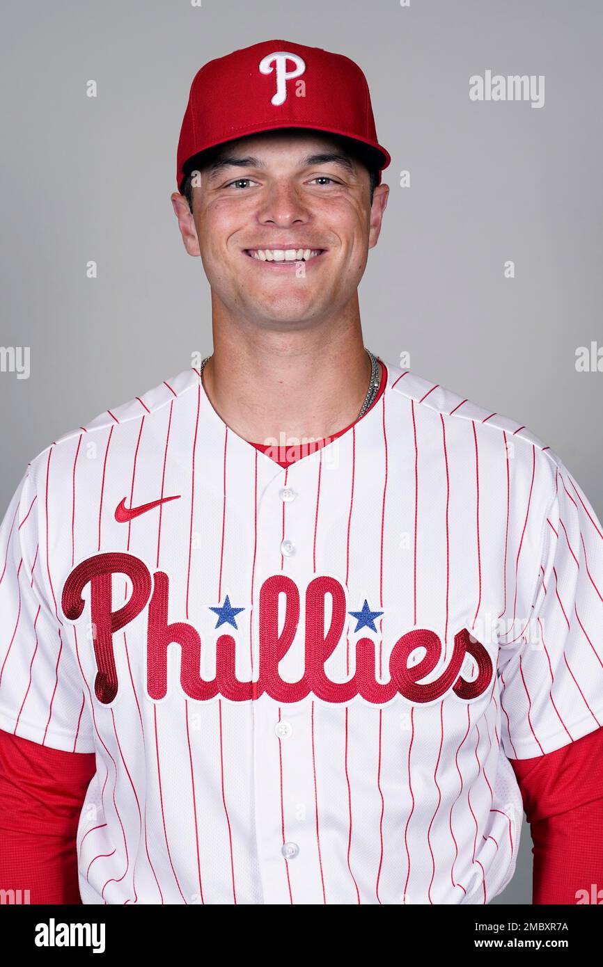 This is a Thursday, March 17, 2022 photo of catcher Logan O'Hoppe of the Philadelphia  Phillies baseball team in Clearwater, Fla. (AP Photo/Lynne Sladky Stock  Photo - Alamy