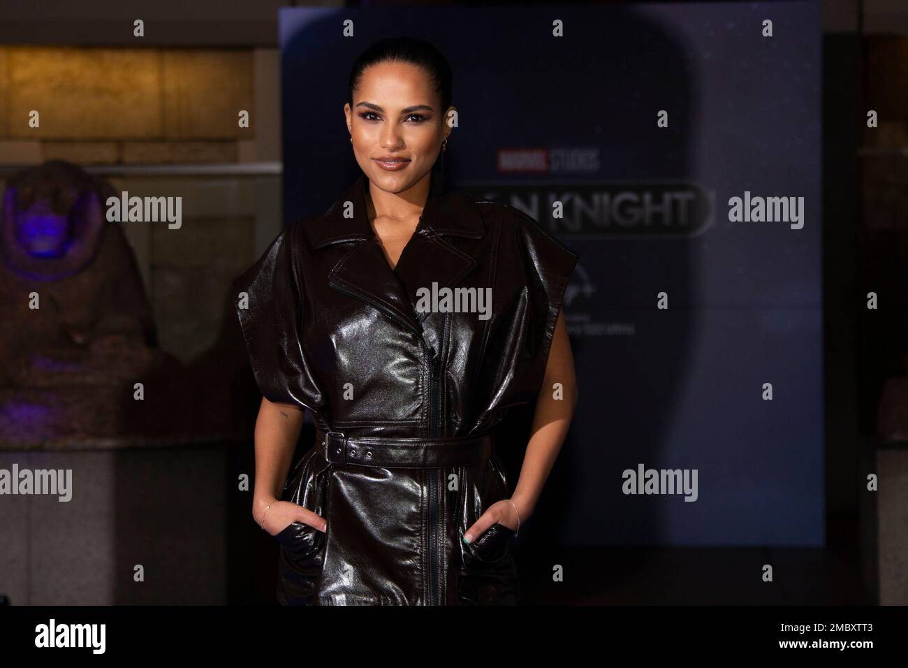 Saffron Hocking poses for photographers upon arrival for the special