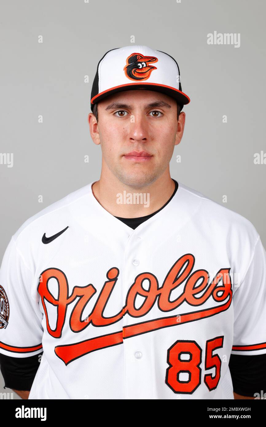 2This is a 2022 photo of Grayson Rodriguez of the Baltimore Orioles  baseball team. This image reflects the Baltimore Orioles active roster  Tuesday, March 17, 2022, in Sarasota, Fla., when this image