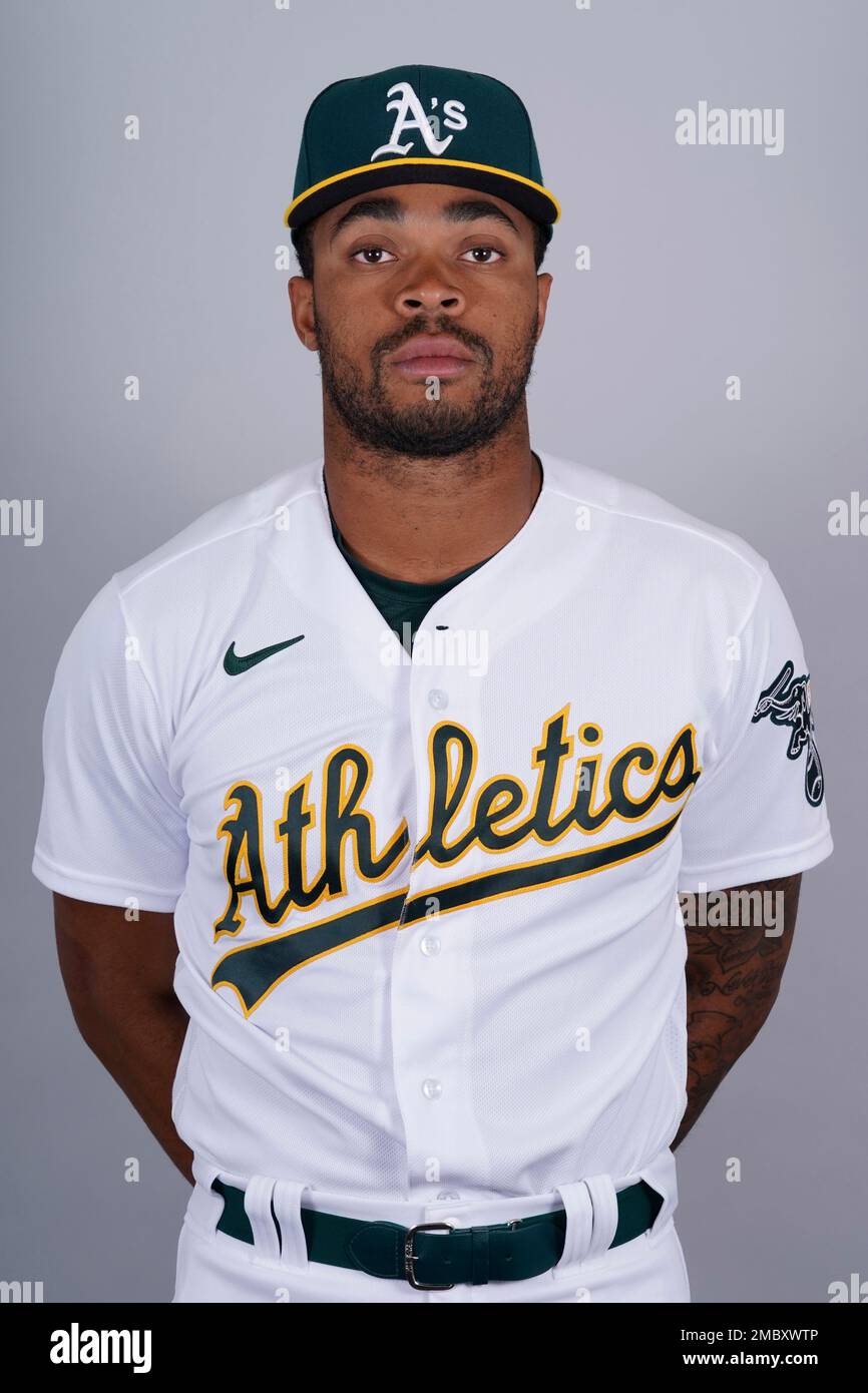 This is a 2022 photo of Buddy Reed of the Oakland Athletics baseball ...