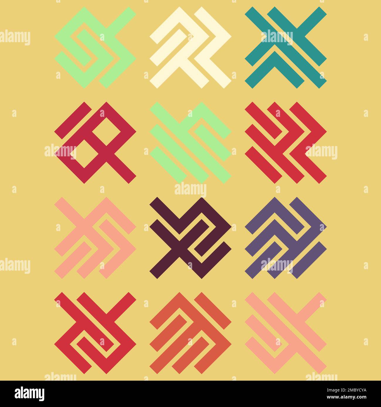 Asemic Glyph writing hieroglyph imitation generative illustration Stock ...