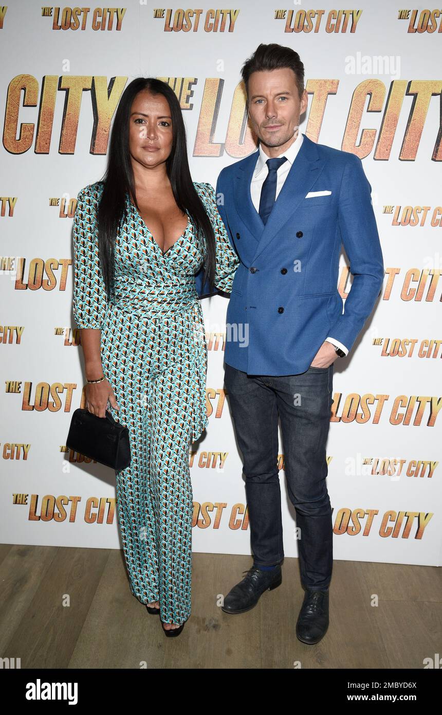 Alex Lundqvist, right, and wife Keytt Lundqvist attend the special  screening of "The Lost City" at The Whitby Hotel on Monday, March 14, 2022,  in New York. (Photo by Evan Agostini/Invision/AP Stock