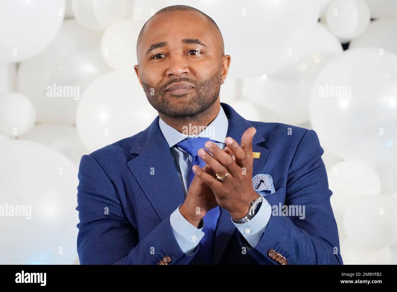 NBA champion and Jackson, Miss., native Mo Williams, speaks of his vision  for the Jackson State basketball team at a news conference announcing his  appointment as the new head coach, Monday, March