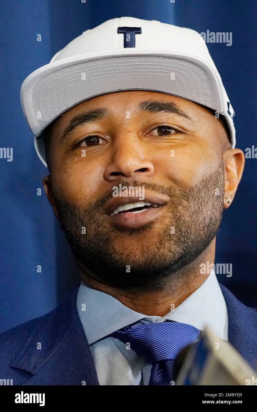 NBA champion and Jackson, Miss., native Mo Williams, comments briefly on  his vision for Jackson State at a news conference announcing his  appointment as the new head basketball coach, Monday, March 14,