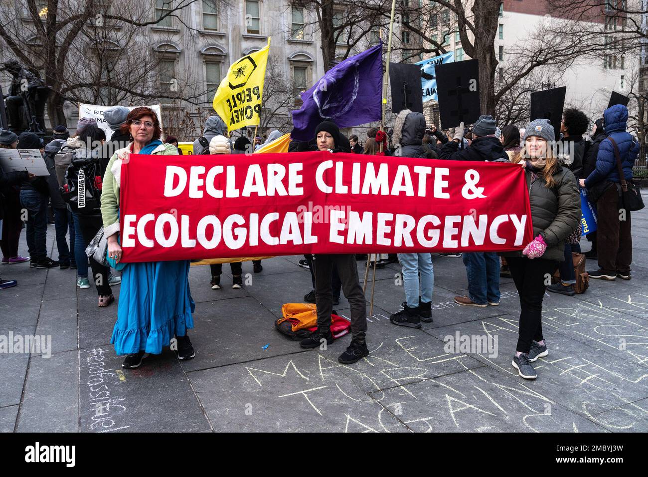 New York, United States. 20th Jan, 2023. Activists rally demanding ...