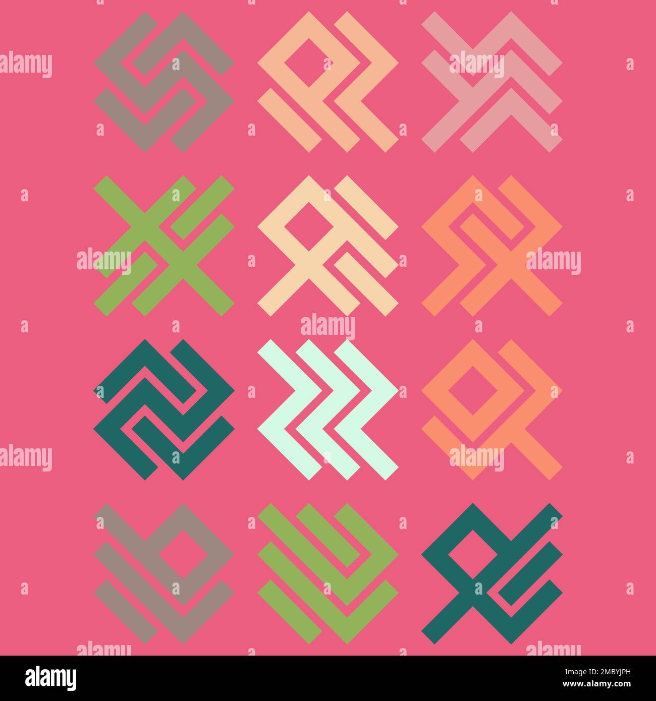 Asemic Glyph writing hieroglyph imitation generative illustration Stock ...