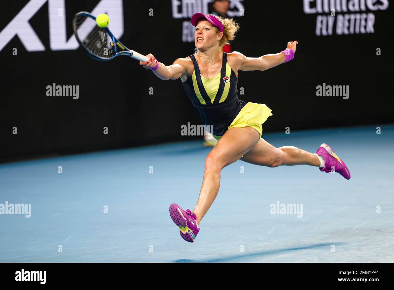 Tennisspielerin Laura Siegemund bei den Australian Open. Stock Photo