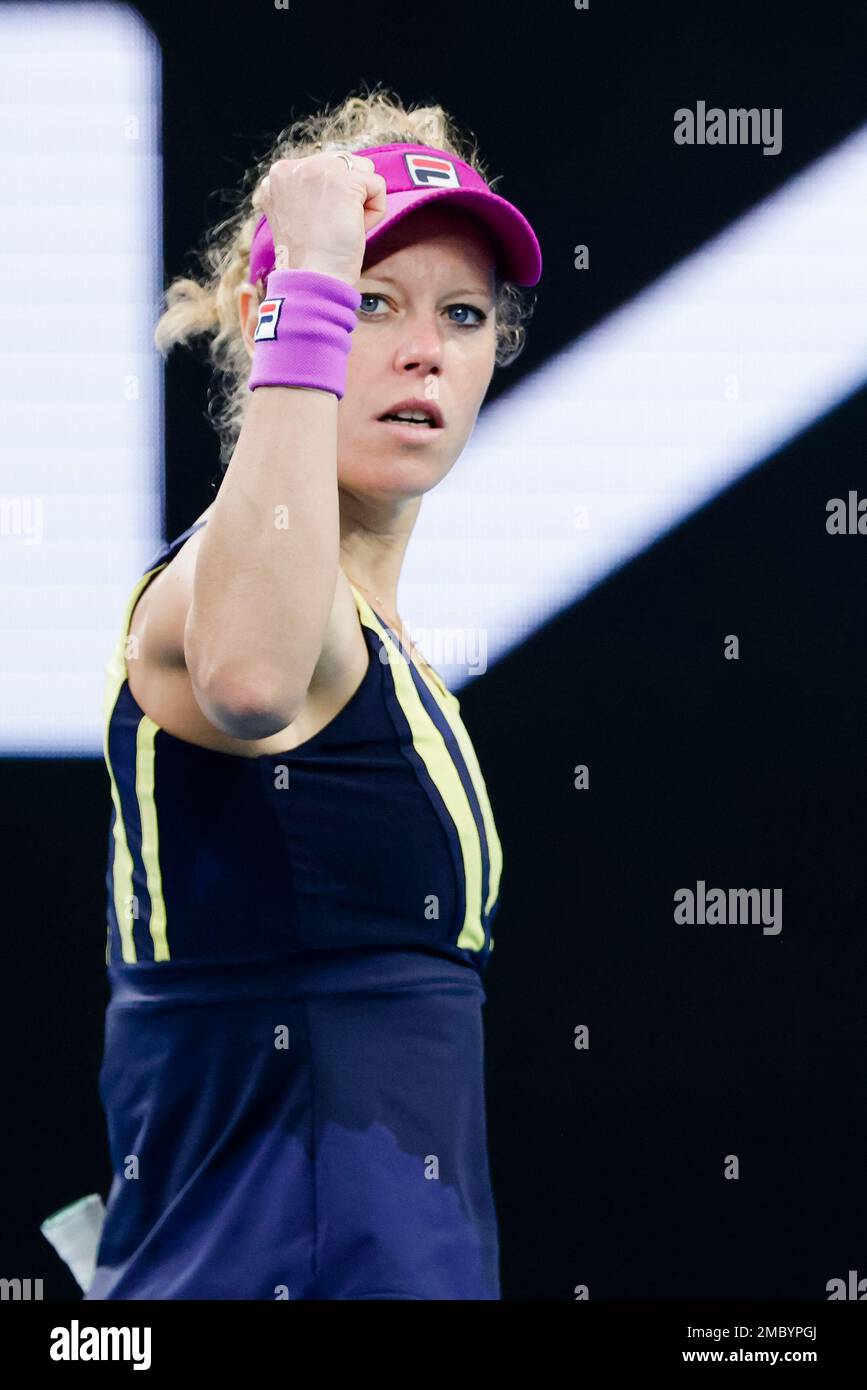 Tennisspielerin Laura Siegemund bei den Australian Open. Stock Photo