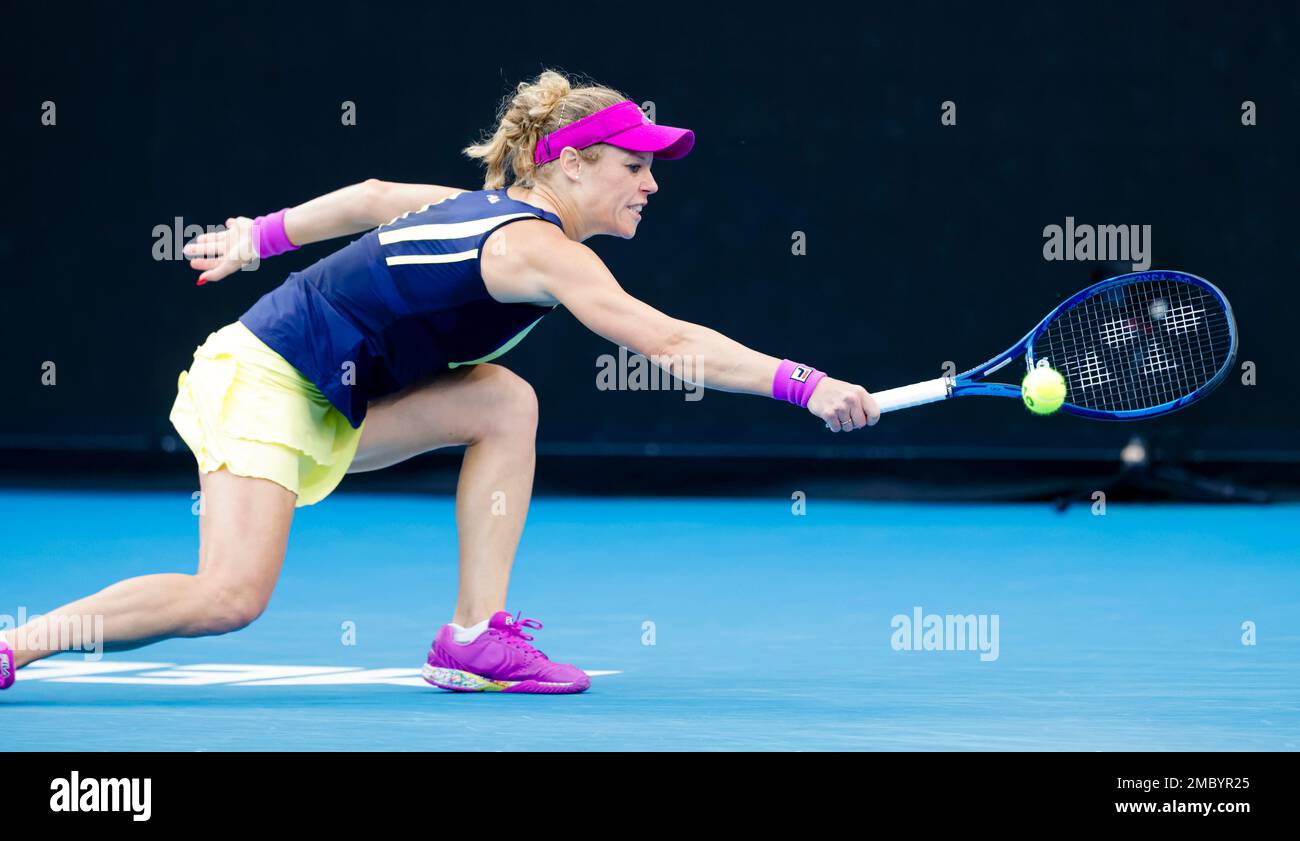 Melbourne, Australia, 21st Jan, 2023. Laura Siegemund from Germany is in  action at the Australian Open Tennis Grand Slam in Melbourne Park. Photo  credit: Frank Molter/Alamy Live news Stock Photo - Alamy