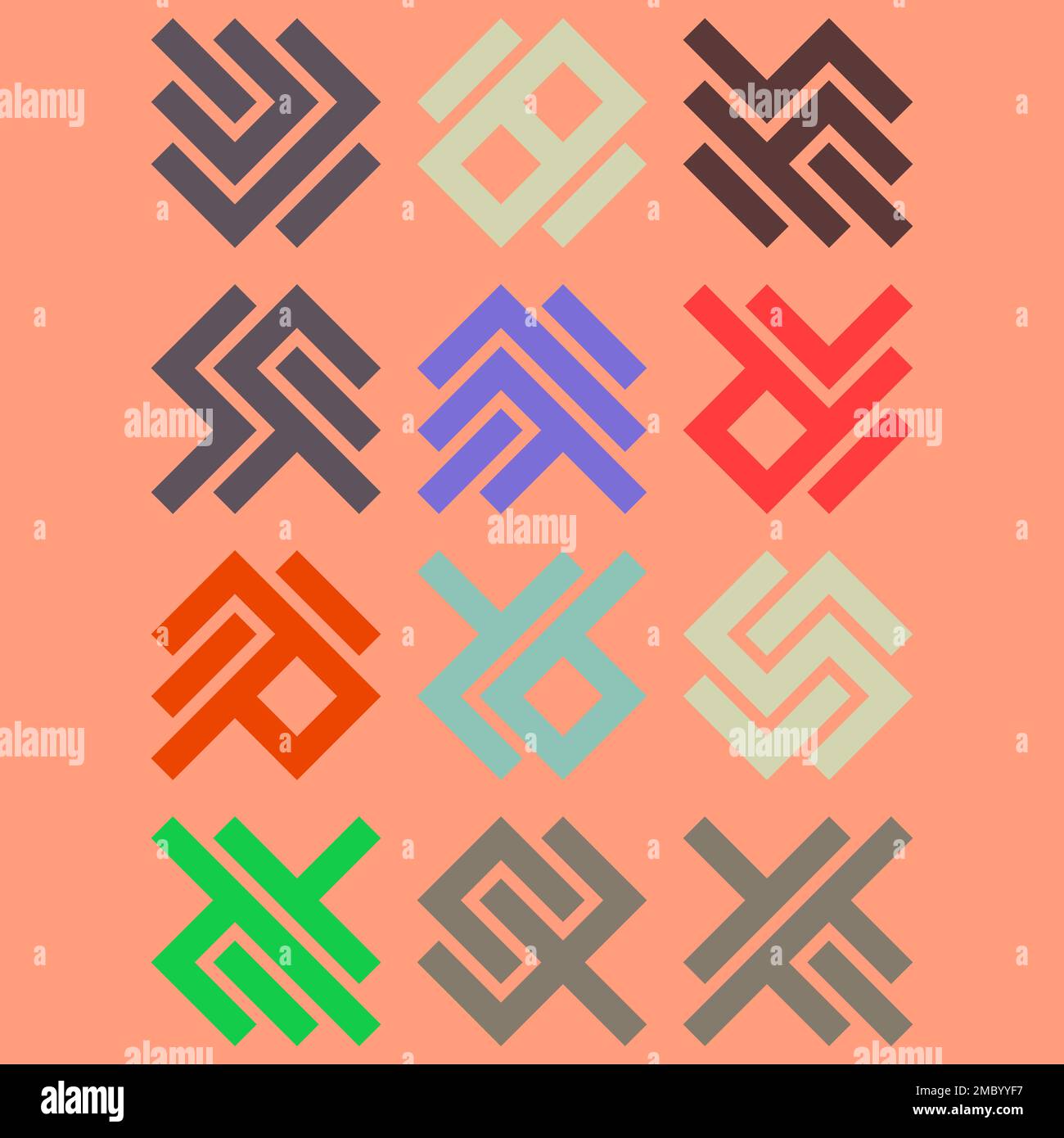 Asemic Glyph writing hieroglyph imitation generative illustration Stock ...