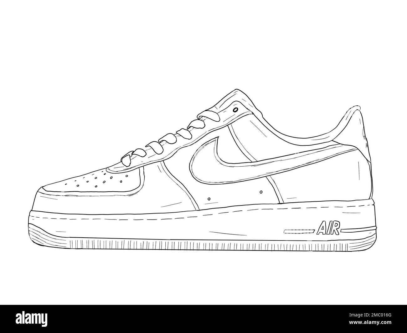 Nike Air Force Graphik Style Stock Photo