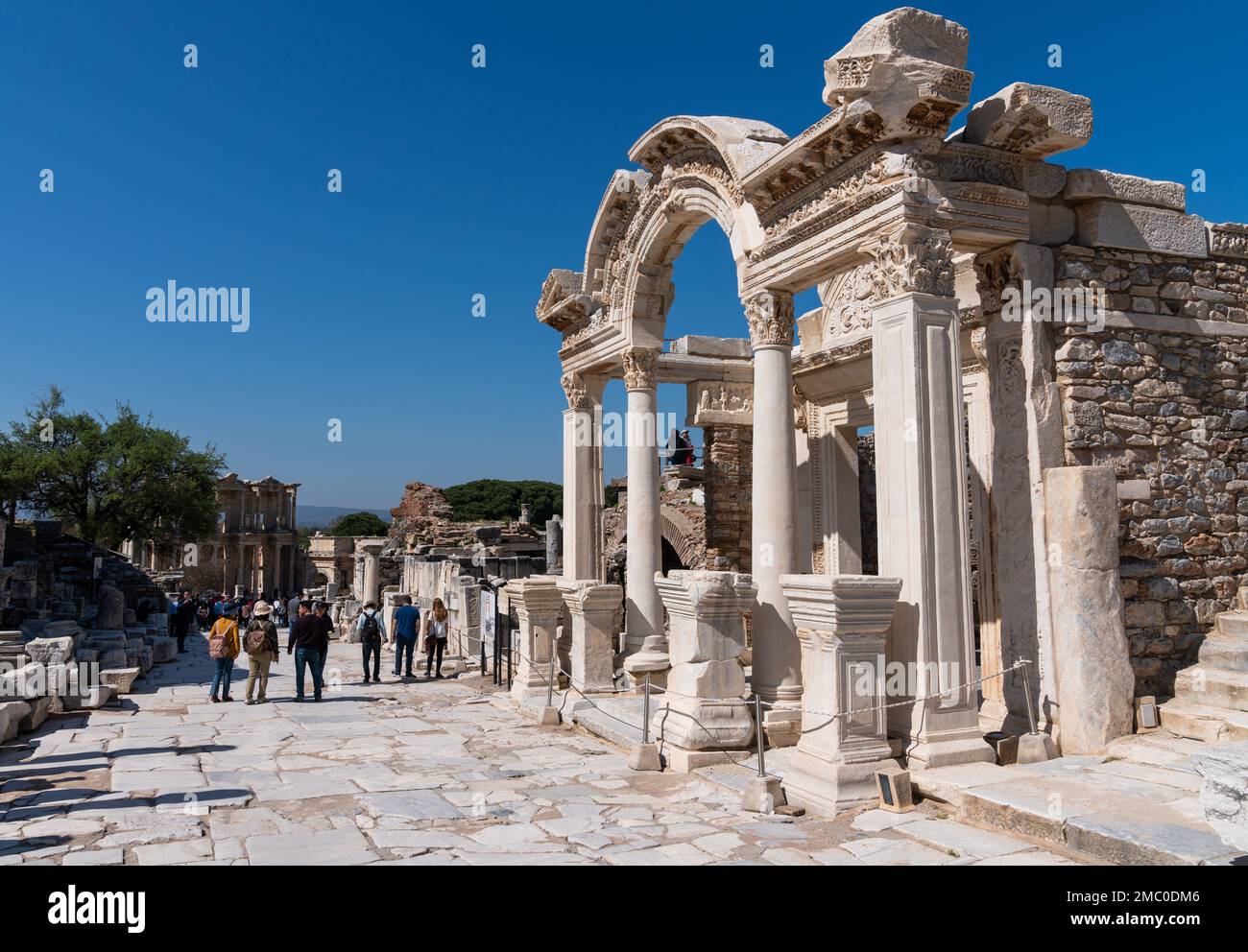 The ancient city of ephesus hadrian temple Stock Photo - Alamy