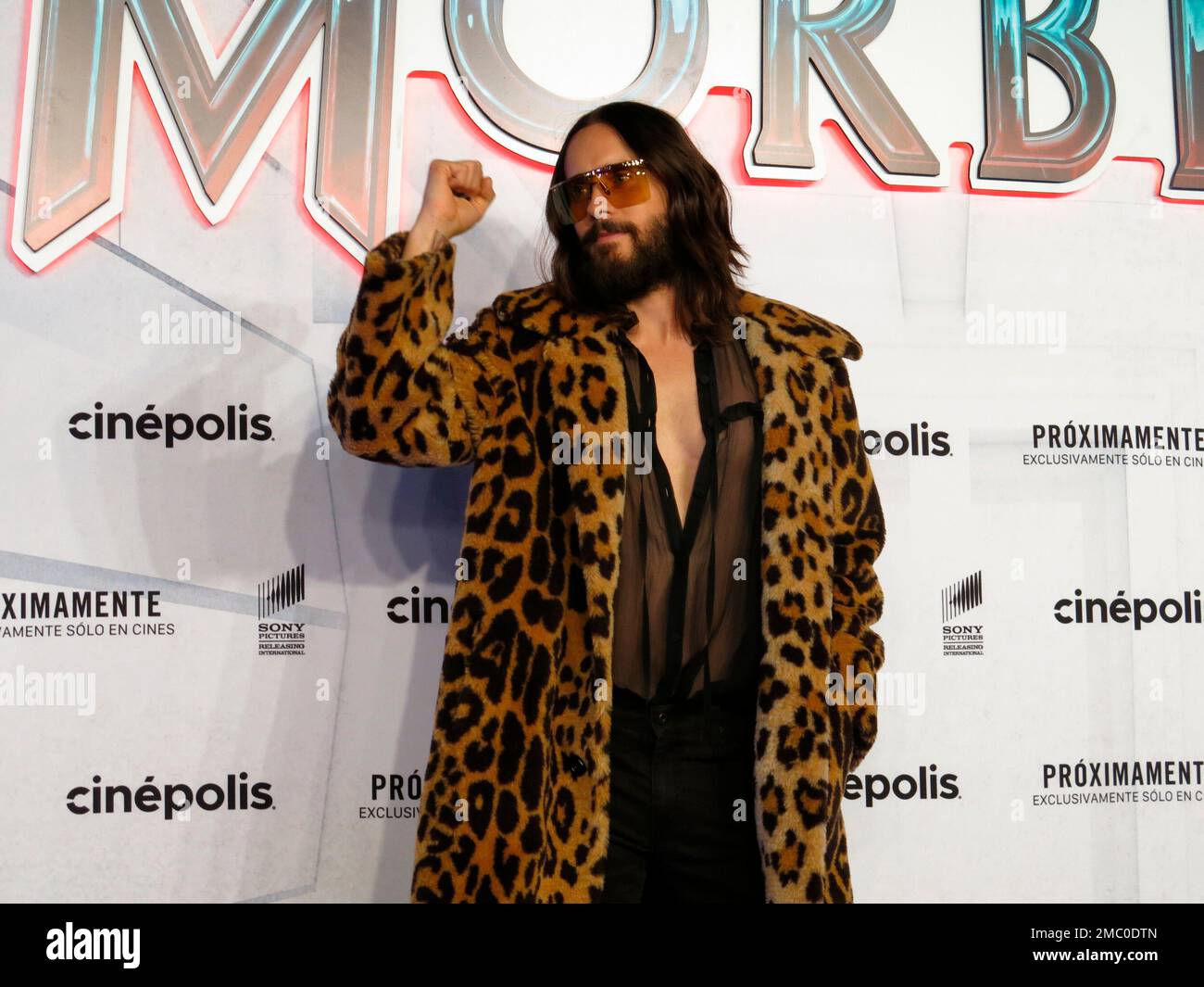 Jared Leto attends the red carpet event for Marvels film Morbius in Mexico City, Thursday, March 10, 2022