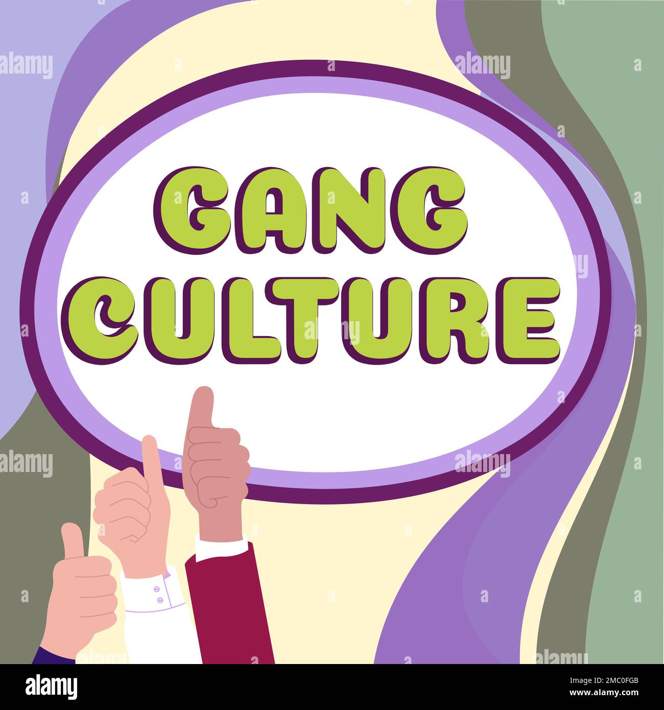 Writing displaying text Gang Culture. Business approach particular ...