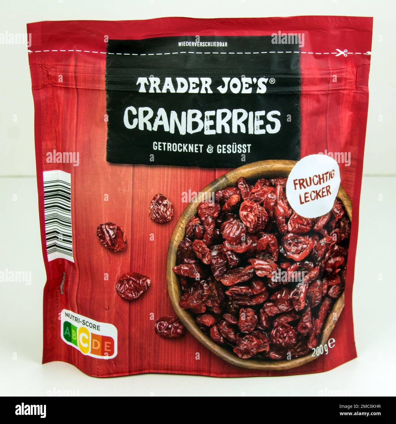 Hamburg, Germany January 21 2023 Trader Joe Cranberries
