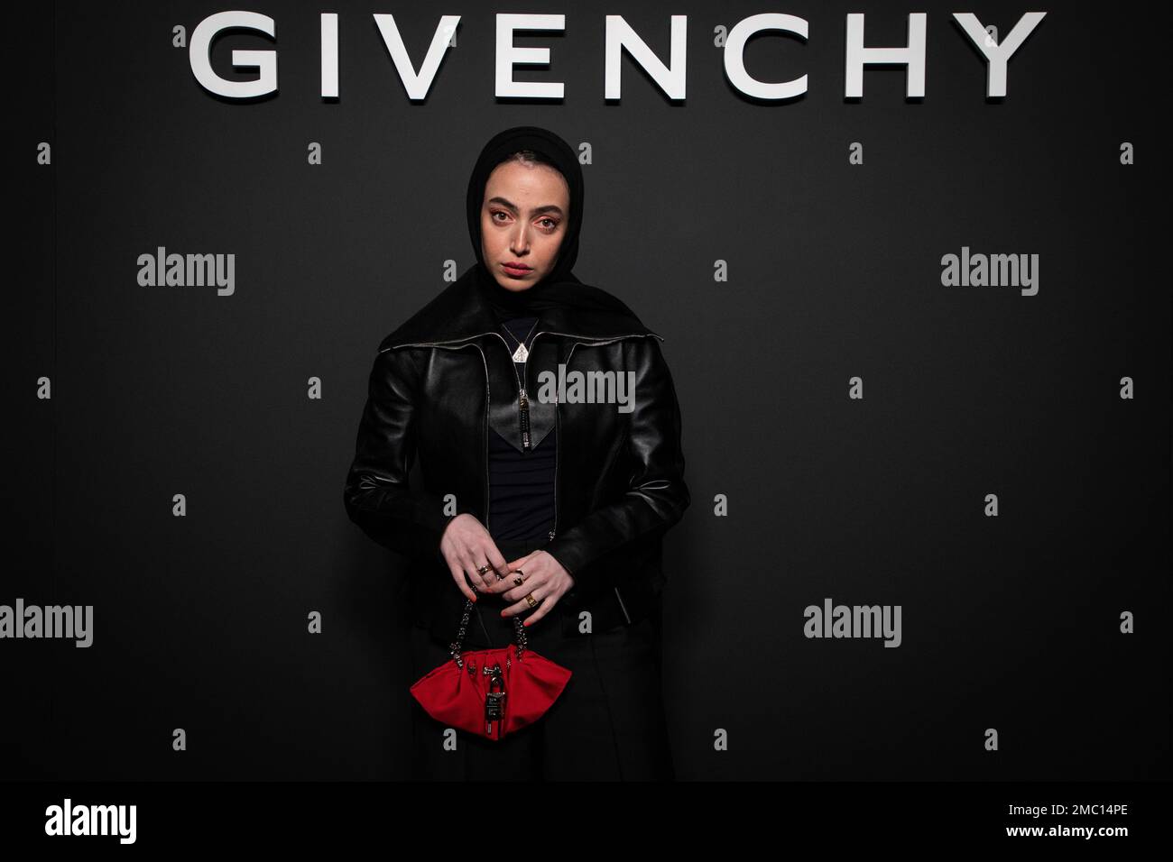 Leena Al Ghouti Poses For Photographers Ahead Of The Givenchy Ready To leena-al-ghouti-poses-for-photographers-ahead-of-the-givenchy-ready-to