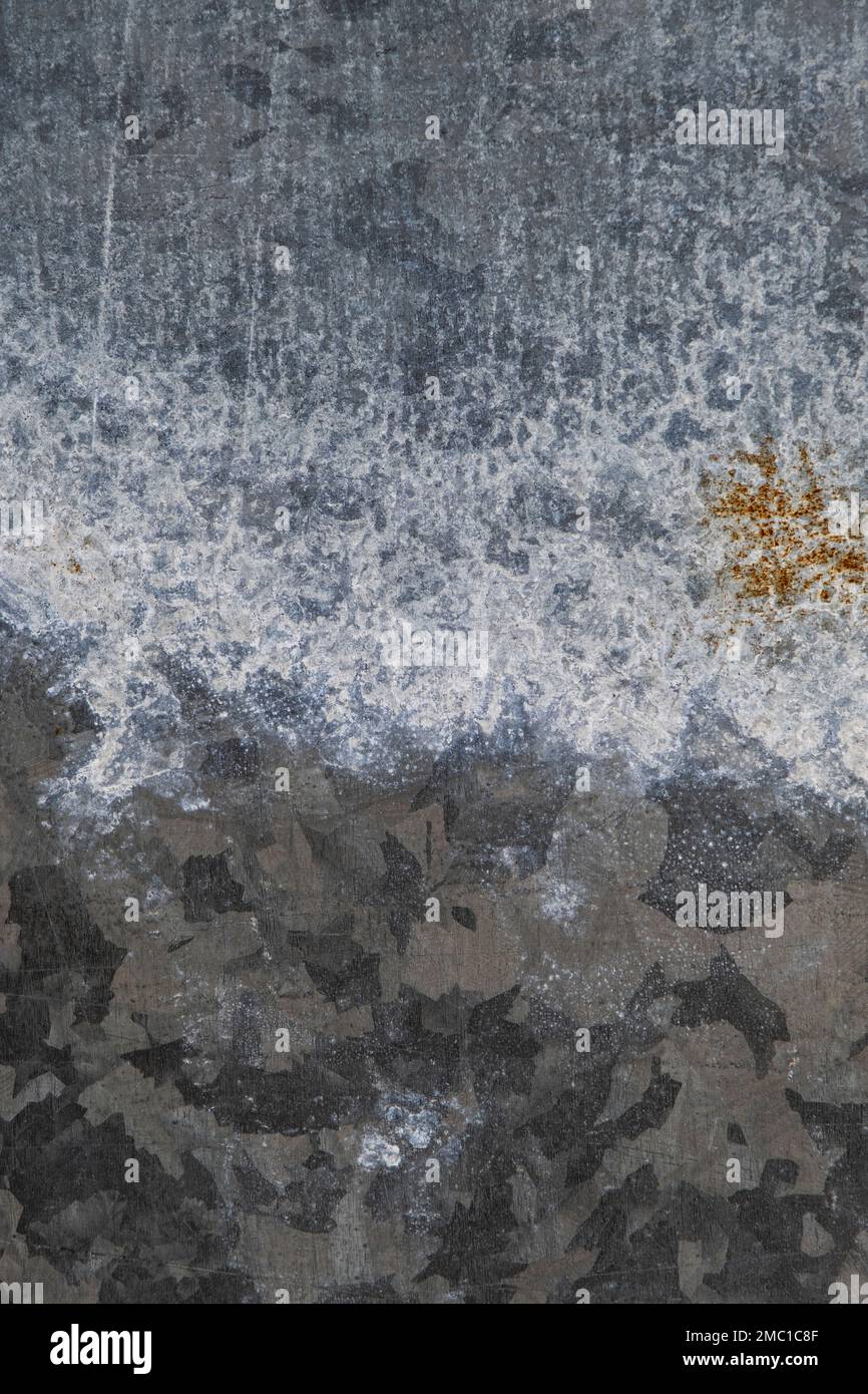 Old corroded metall plate with damp grunge texture Stock Photo