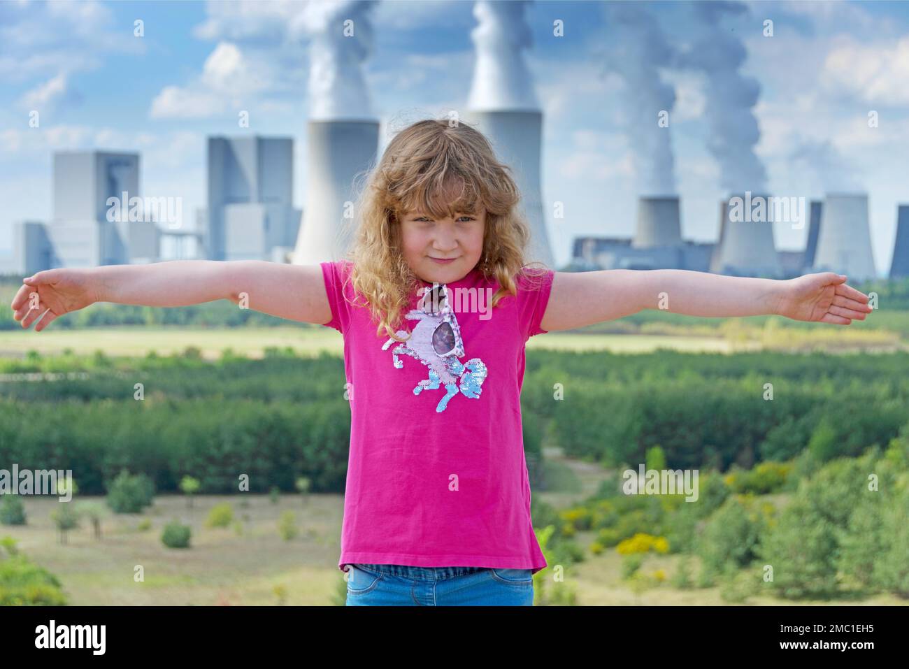 Symbolic image on the subject of the coal phase-out Stock Photo