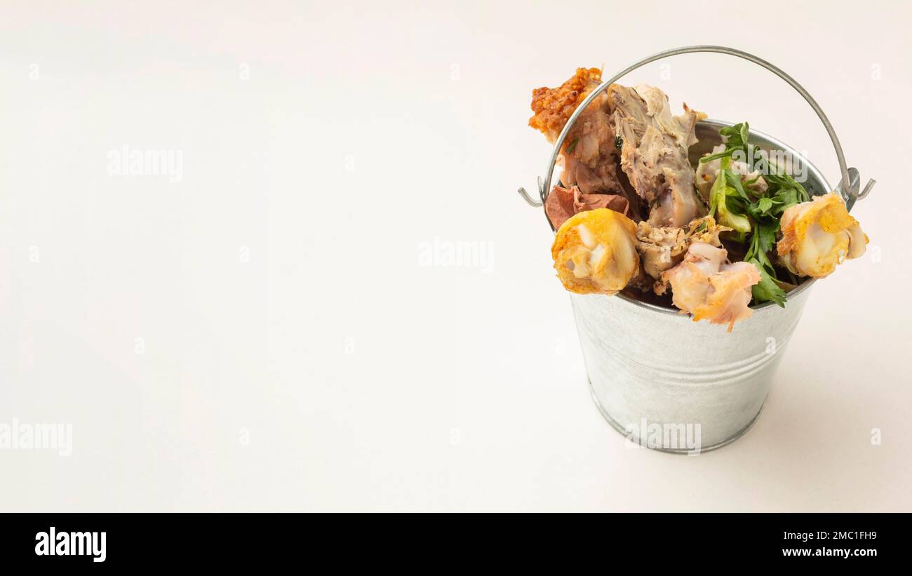 Bucket food wasted Stock Photo Alamy