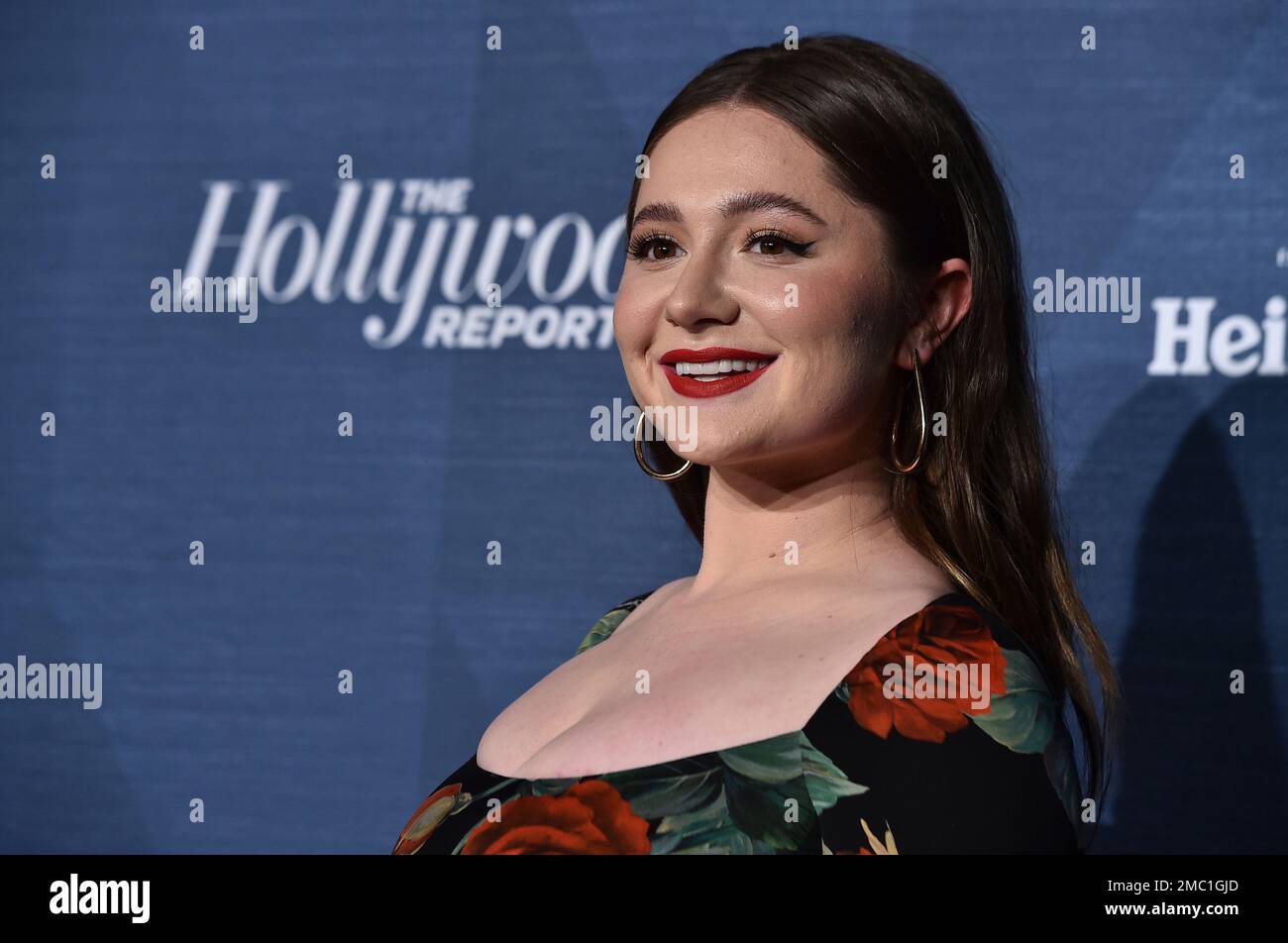 Emma Rose Kenney arrives at The Hollywood Reporter's Oscar nominees