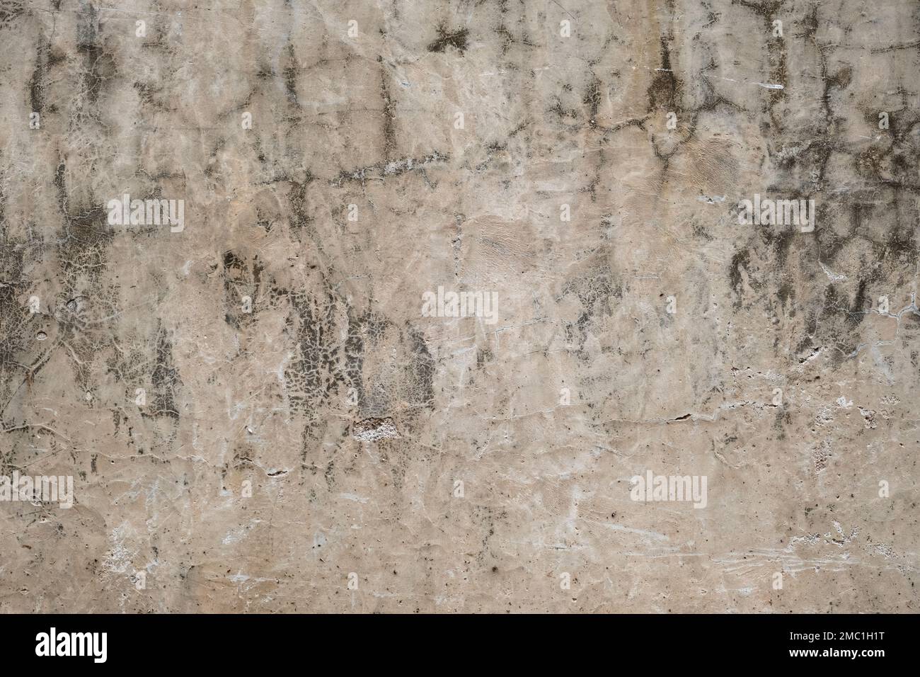 Old distressed limewash plastered wall grunge background Stock Photo