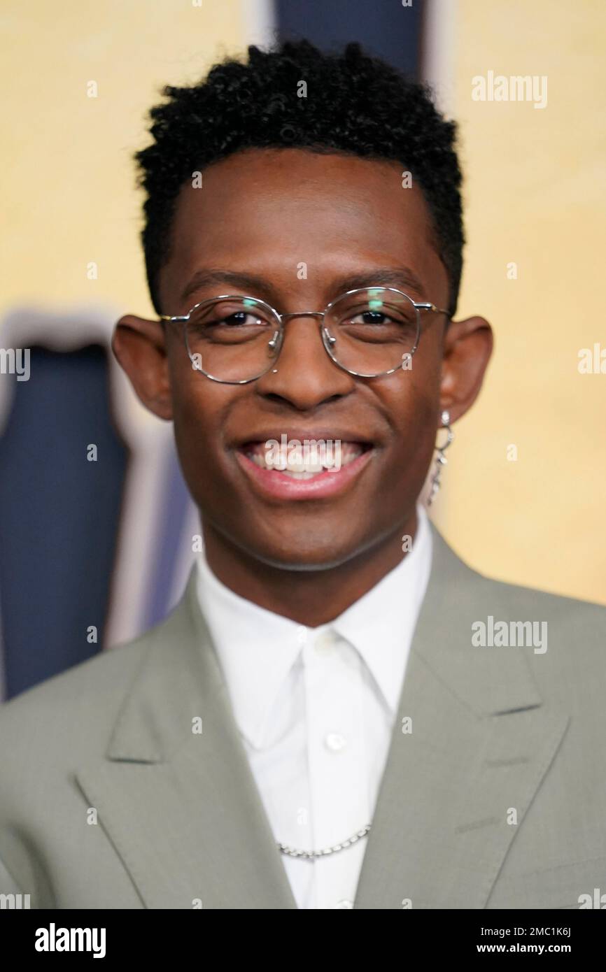 Breland arrives at the 57th Academy of Country Music Awards on Monday