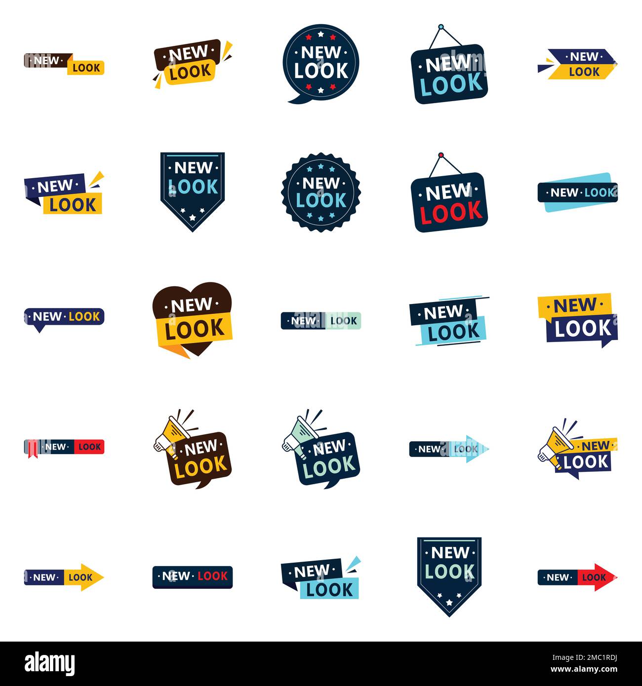 New Look 25 innovative vector images to upgrade your brand image Stock ...