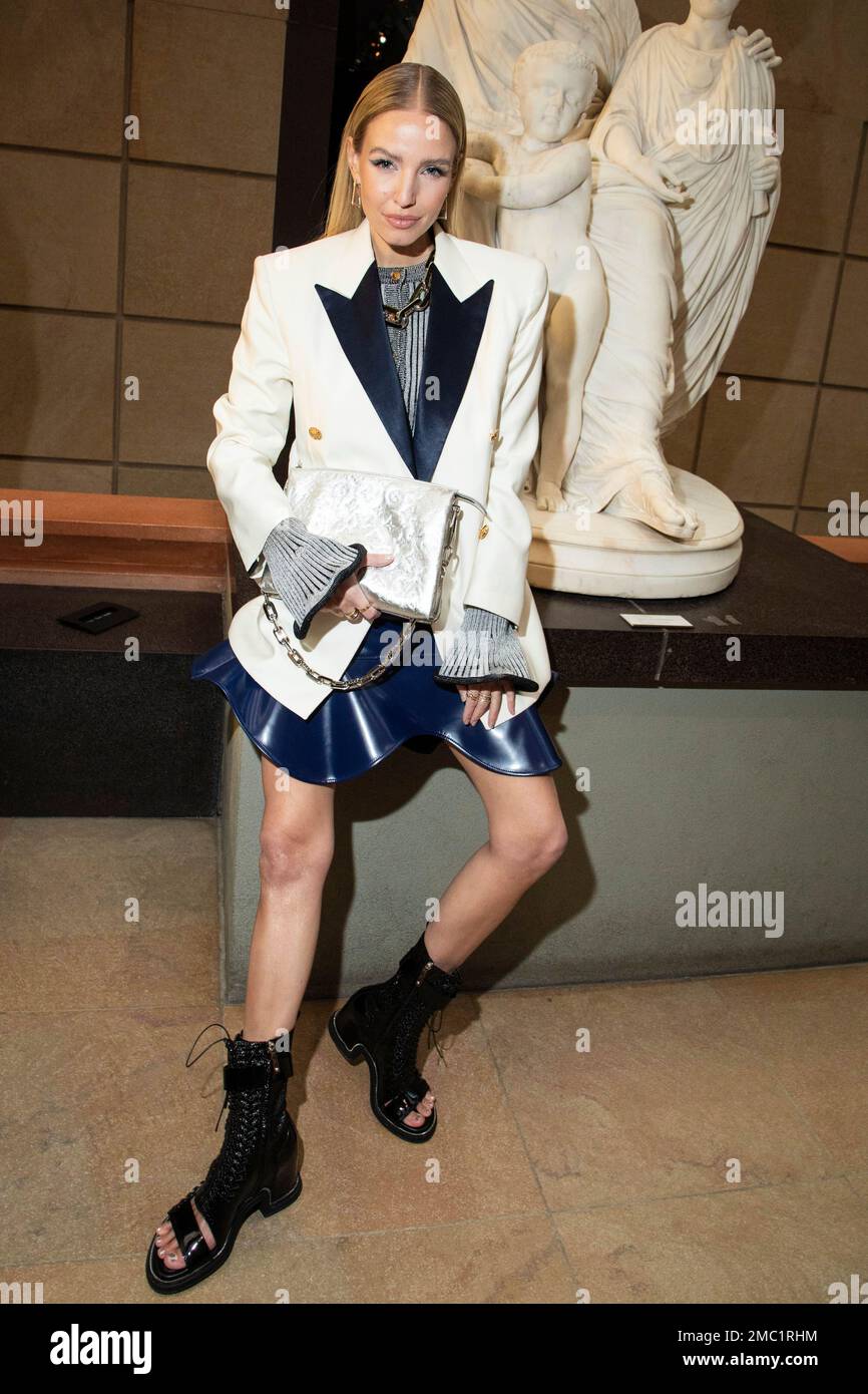 Leonie Hanne attends the Louis Vuitton Ready To Wear Fall/Winter