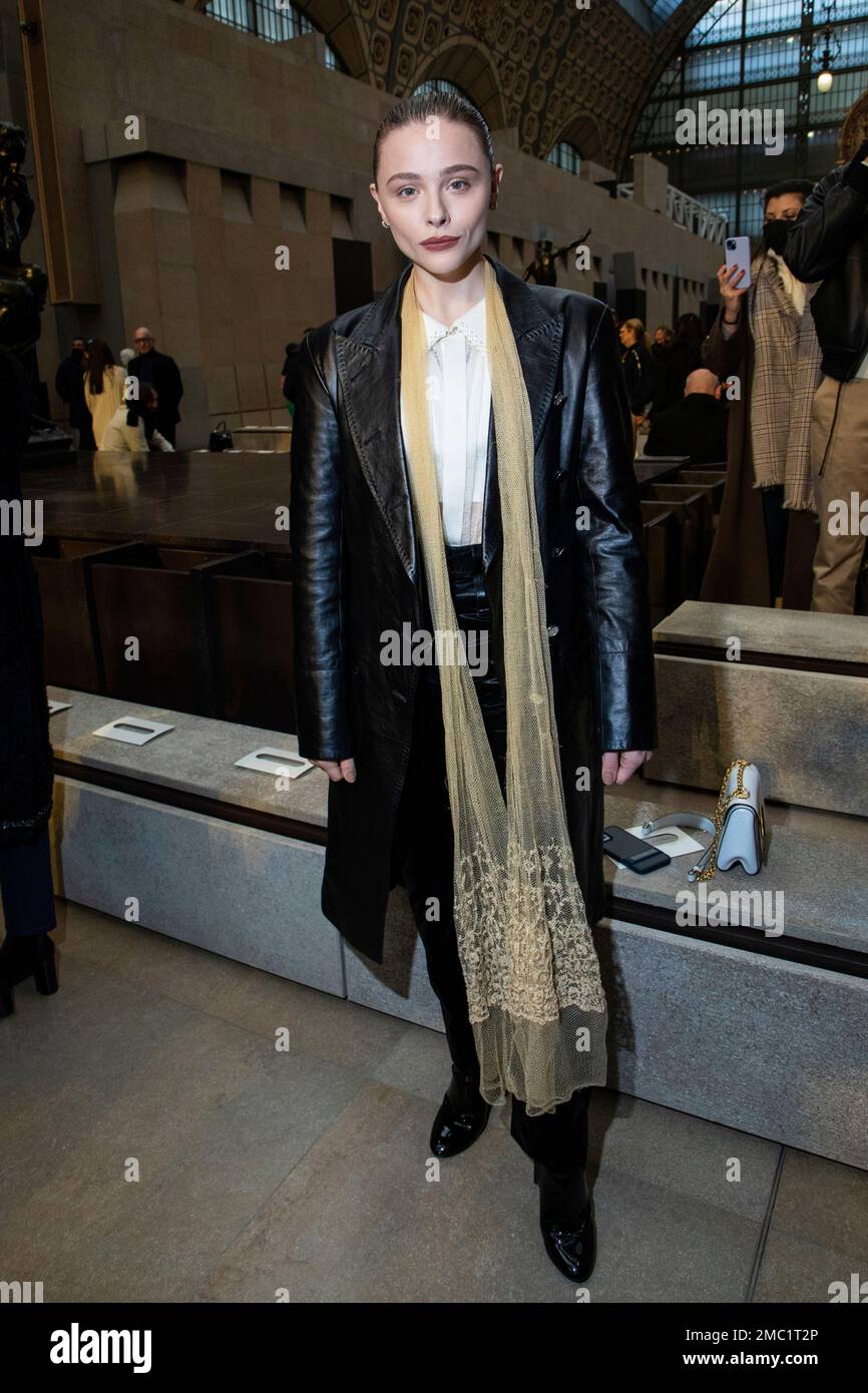 Chloe Grace Moretz attends the Louis Vuitton Womenswear Fall-Winter 2022- 2023 show during Paris Fashion